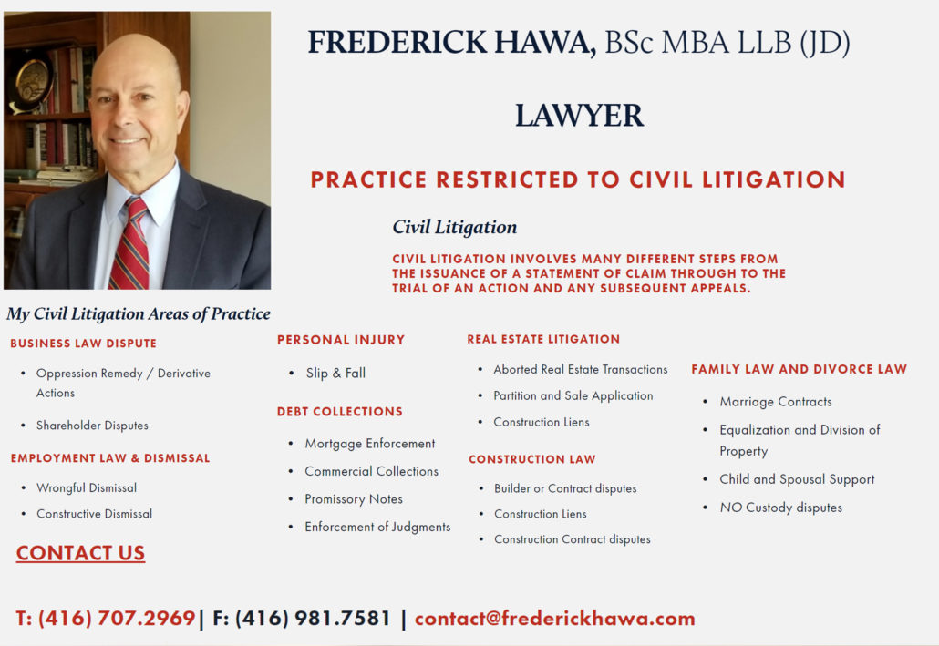 Frederick Hawa BSc MBA LLB (JD) Lawyer